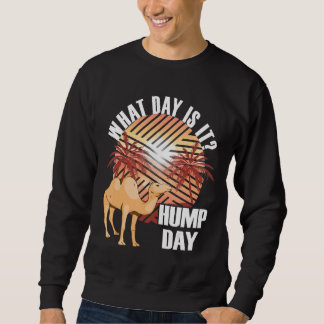 Sweatshirt Camel Palm Tree Moderne Rétro Hump Day Camping