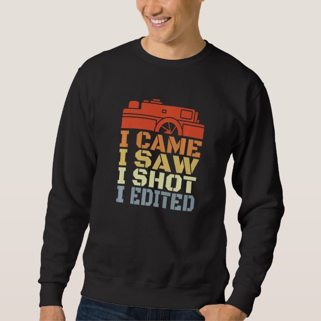 Sweatshirt Camera Routine Motivational Photographer Quote  (Devant)