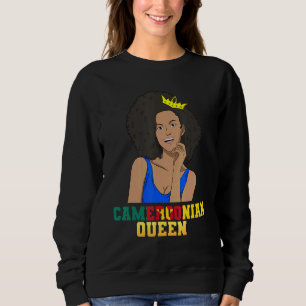 Sweatshirt Cameroun Drapeau camerounais Fière Princesse Reine