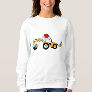 Sweatshirt Camion de construction de la canot de Noël