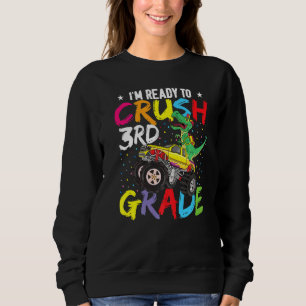 Sweatshirt Camion Monster Dinosaur Prêt À Écraser 3E Classe