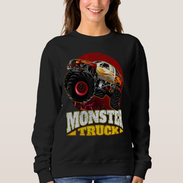 Sweatshirt Camion Monster surdimensionné (Devant)