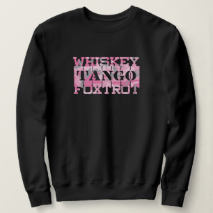 Sweatshirt Camion rose Foxtrot Tango Whiskey Militaire