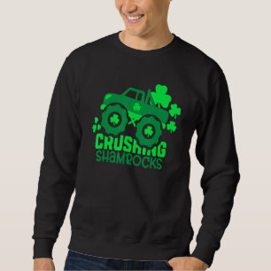Sweatshirt Camion Shamrock Monster Truck Irish St Patrick