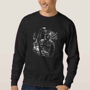 Sweatshirt camionneur américain Big Rigs Diesel Truck Driver