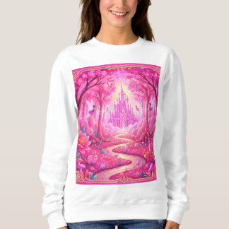 Sweatshirt Camiseta castelo rosa encantado