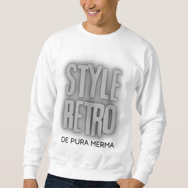 Sweatshirt Camiseta Style Retro (Devant)
