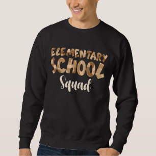 Sweatshirt Camo Élémentaire Équipe De L'École De Retour À L'É