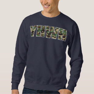 Sweatshirt Camouflage YHWH Yahweh Chasse à la camo chrétienne