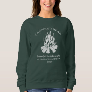 Sweatshirt Camp de vacances familial personnalisé Séjour de c