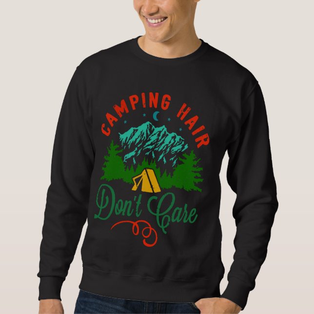Sweatshirt Camp Hair ne se soucie pas de la liberté (Devant)