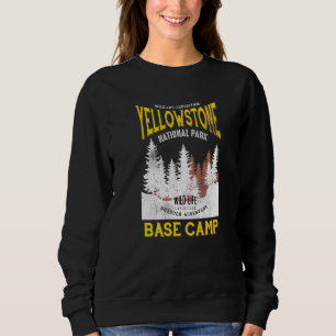 Sweatshirt Campement de base de Yellowstone National Park Ave