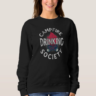 Sweatshirt Campfire Drinking Society Camping