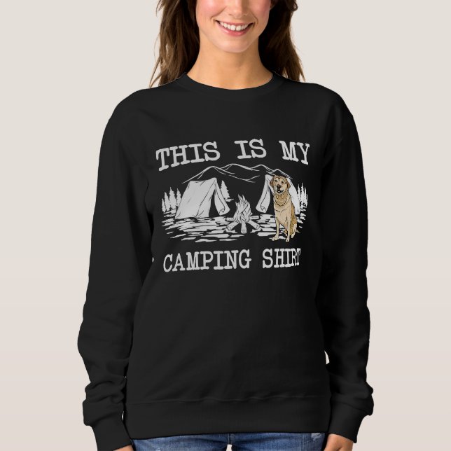 Sweatshirt Campfire Labrador Retriever Dog This Is My Camping (Devant)