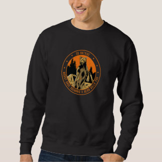 Sweatshirt Camping Aller Dehors Ours