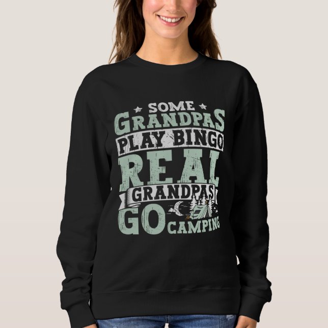 Sweatshirt Camping Apparel Camper Outdoor Travel for Grandpa  (Devant)