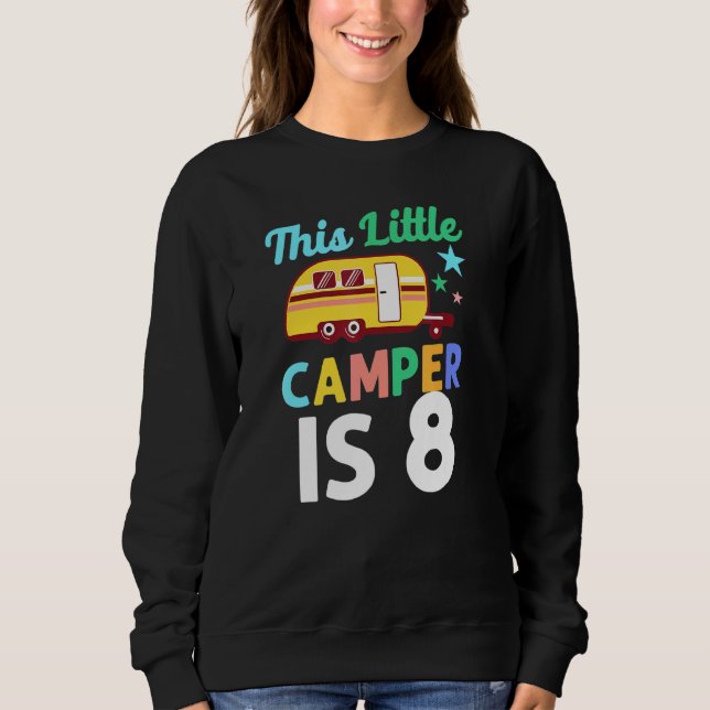 Sweatshirt Camping Cute Ce Petit Camper Est 8 Camping Automob (Devant)