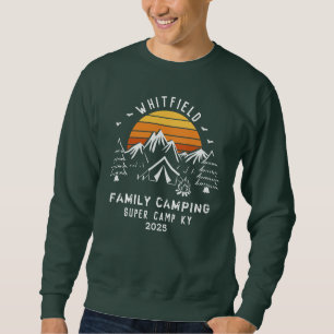 Sweatshirt Camping de jumelage de vacances en famille personn