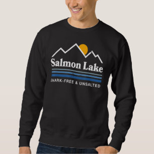 Sweatshirt Camping de l'Alaska sans requin et non salé du lac