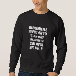 Sweatshirt Camping Drôle Si Vous Pouvez Lire Cela