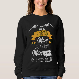 Sweatshirt camping en camping-car extérieur maman citations g
