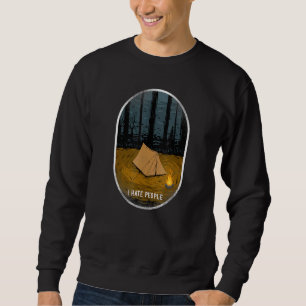 Sweatshirt Camping Je Déteste Les Gens Tente