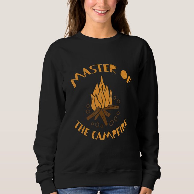 Sweatshirt Camping Outdoor Designs Master Of The Campfire 1 (Devant)