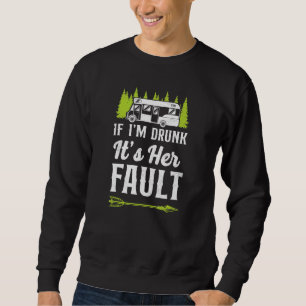 Sweatshirt Camping Si Je M'Enfuis C'Est Mon Fault Motorhome F