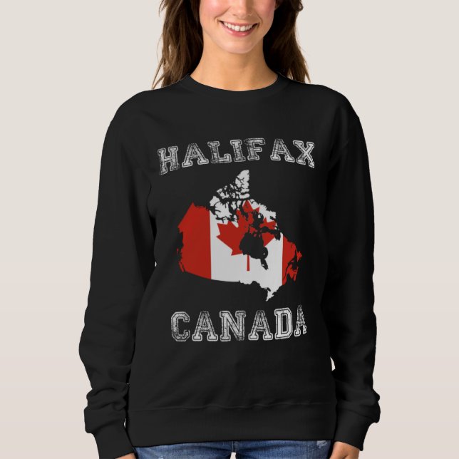 Sweatshirt Canada Distressed Flag Halifax Pride (Devant)