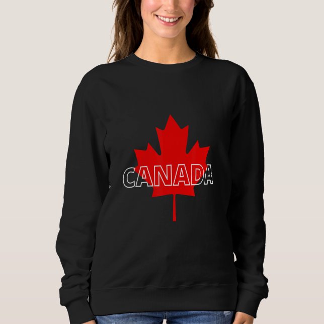 Sweatshirt Canada Maple Leaf North Patriotic Proud (Devant)