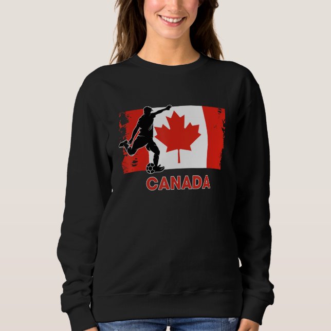 Sweatshirt Canada Soccer Fan  2022 National Football Team Fla (Devant)