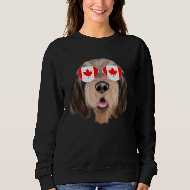 Sweatshirt Canadian Flag Otterhound Dog Canada Pocket (Devant)