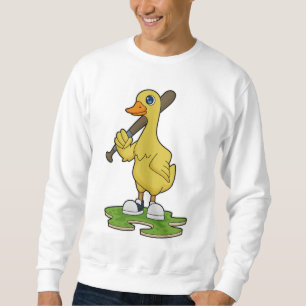 Sweatshirt Canard au baseball avec batte de baseball