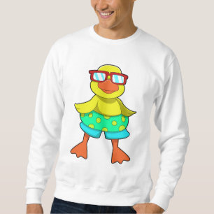 Sweatshirt Canard avec bouée et lunettes de soleil