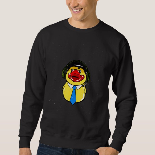 Sweatshirt Canard en caoutchouc de communication (Devant)