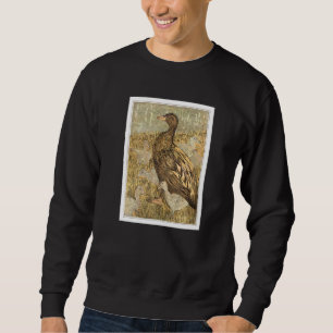 Sweatshirt Canard vintage Avec Colliers Oiseaux Art Par Theo 