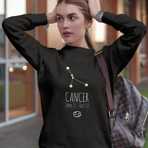 Sweatshirt Cancer Constellation Zodiaque personnalisée