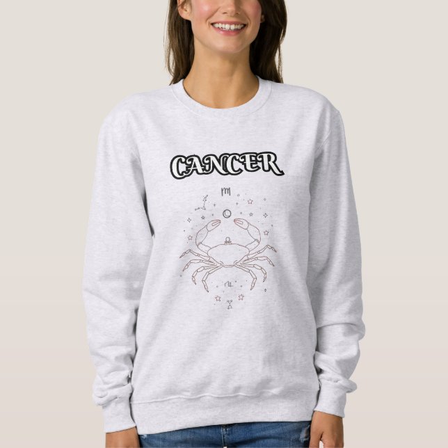Sweatshirt cancer zodiac (Devant)