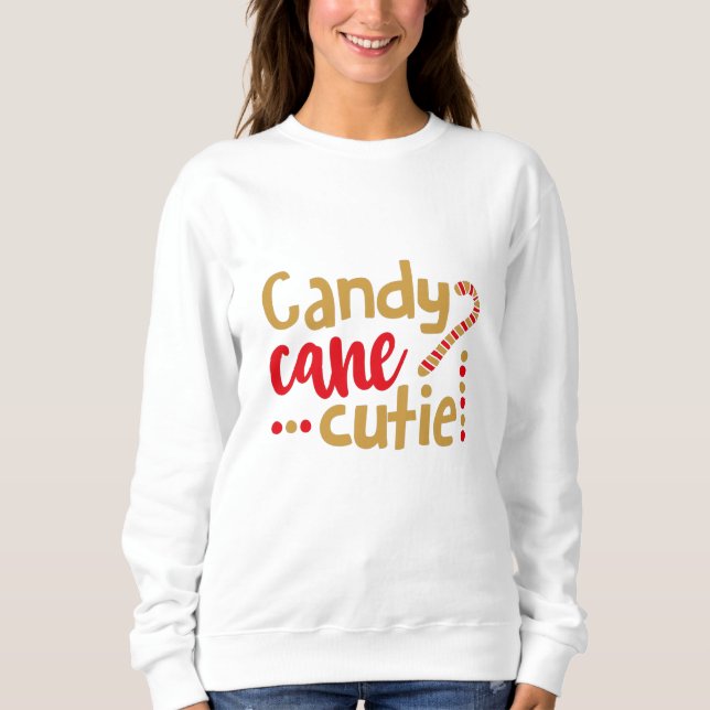 Sweatshirt Candy cane cutie (Devant)