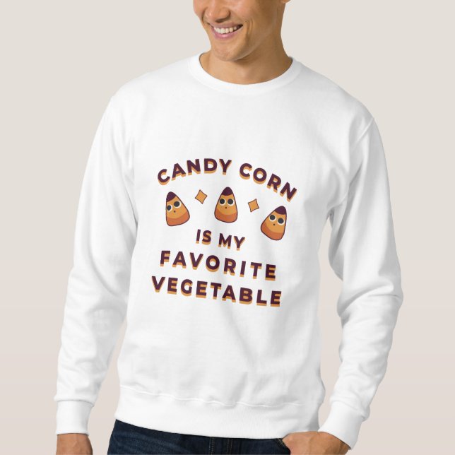 Sweatshirt Candy Corn Halloween (Devant)