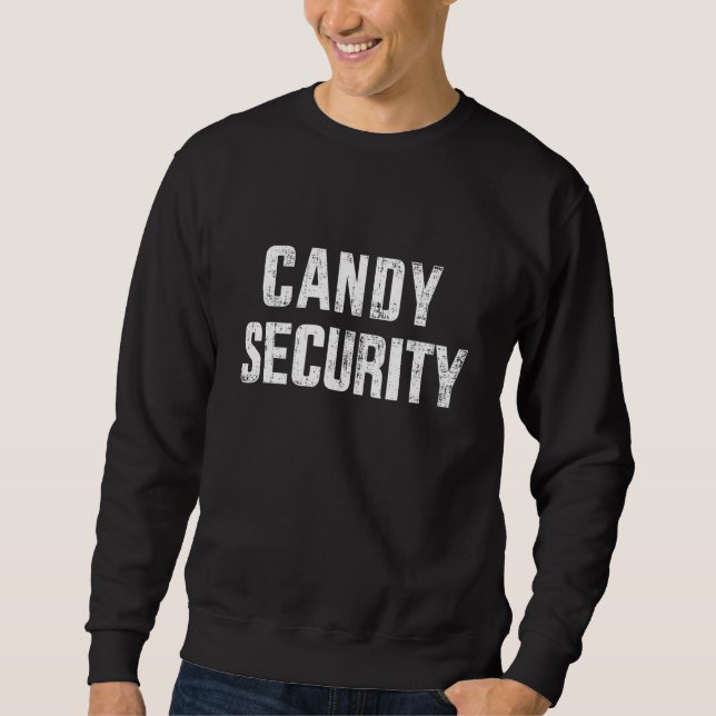 Sweatshirt candy security lazy halloween costume (Devant)