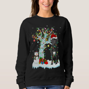 Sweatshirt Cane Corso Chien Xmas Arbre Éclairage Père Noël Ca