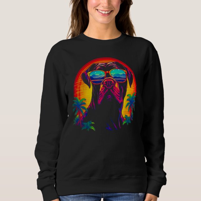 Sweatshirt Cane Corso Dog Vacation (Devant)