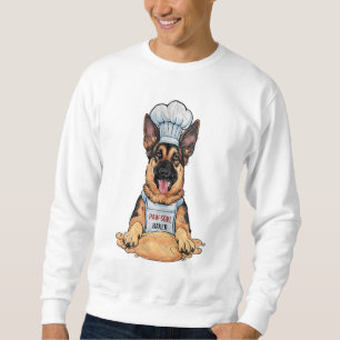 Sweatshirt Canine Culinaire : Baker German Shepard Avec Pain