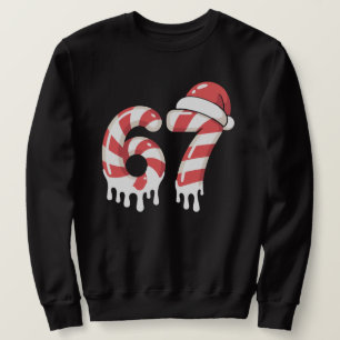 Sweatshirt Canne de bonbons fondue 67 Noël "Six Sept"  Père N