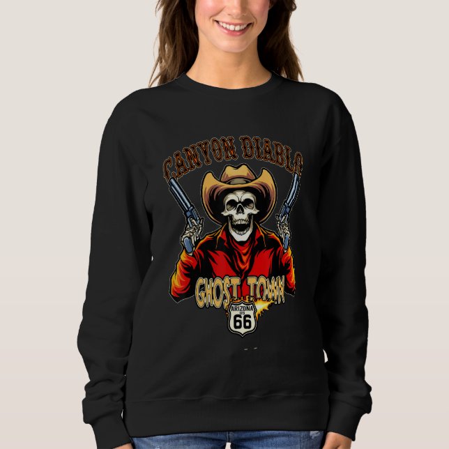 Sweatshirt Canyon Diablo Ghost Town Wild West Railroad Camp B (Devant)