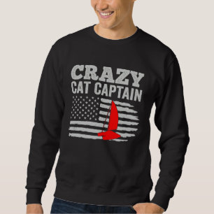 Sweatshirt Capitaine de catamaran fou marin à voile  5