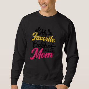 Sweatshirt Capteur De Softball Graphiste Femmes Et Moms