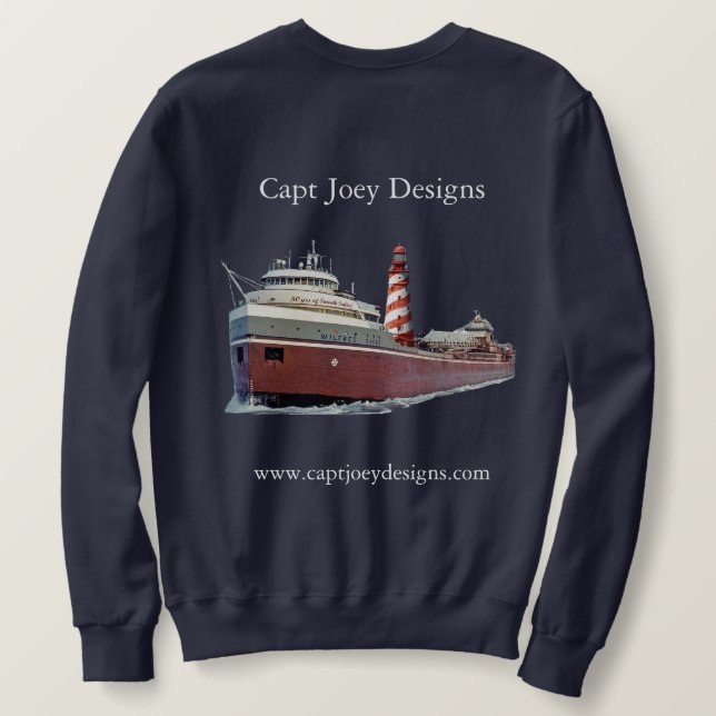 Sweatshirt captjoeydesigns ajouter chemise (Design dos)