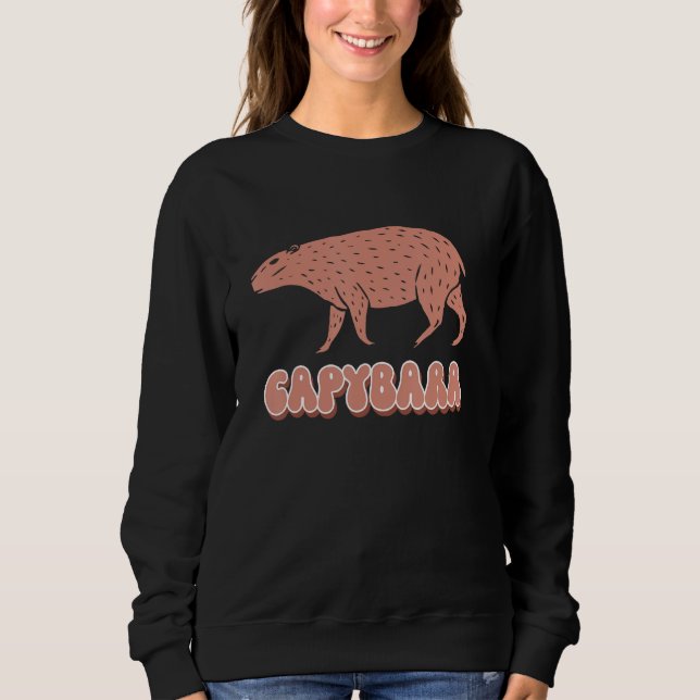 Sweatshirt Capybara Capybaras  Animal Rodent (Devant)